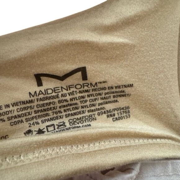 Maidenform (2) & Auden (1) Set of 3 Underwire Bras Nude Size 40C - Picture 3 of 6